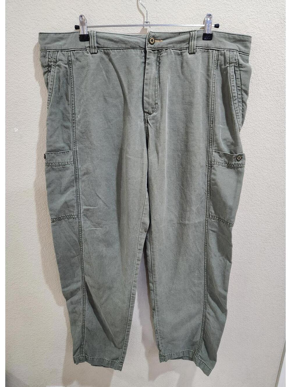Tommy Bahama Cargo Relaxed Straight Fit Pants Mens Size 40x32 Olive Green